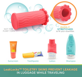 (4 Pack) LeakLocks® Toiletry Skins - Vibrant Vacay
